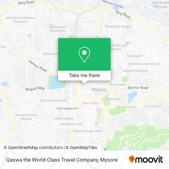 Qaswa the World Class Travel Company map
