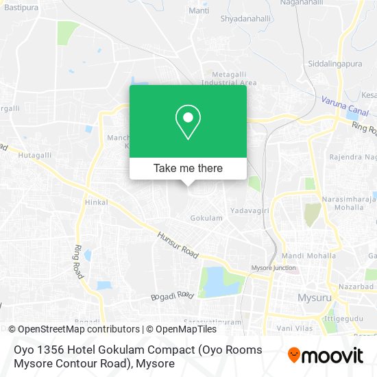 Oyo 1356 Hotel Gokulam Compact (Oyo Rooms Mysore Contour Road) map