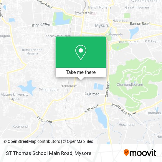 ST Thomas School Main Road map