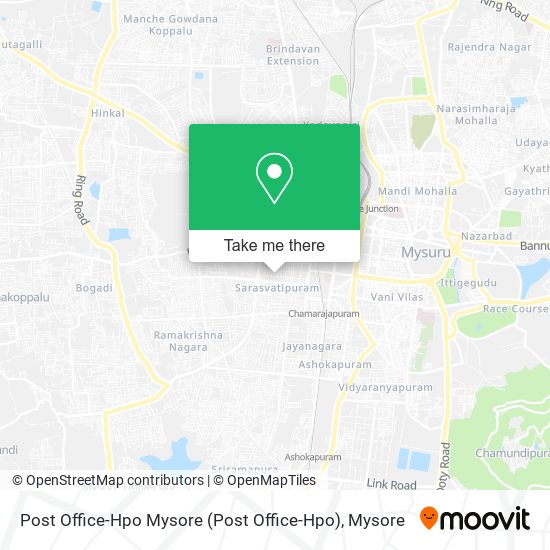 Post Office-Hpo Mysore map