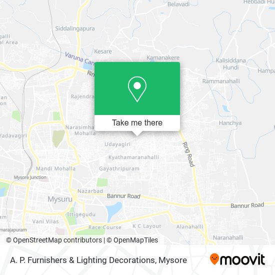 A. P. Furnishers & Lighting Decorations map