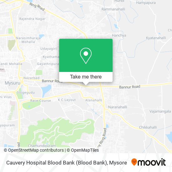 Cauvery Hospital Blood Bank map