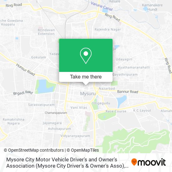 Mysore City Motor Vehicle Driver's and Owner's Association (Mysore City Driver's & Owner's Asso) map