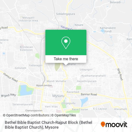 Bethel Bible Baptist Church-Rajput Block map