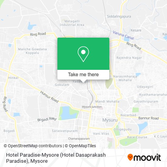 Hotel Paradise-Mysore (Hotel Dasaprakash Paradise) map