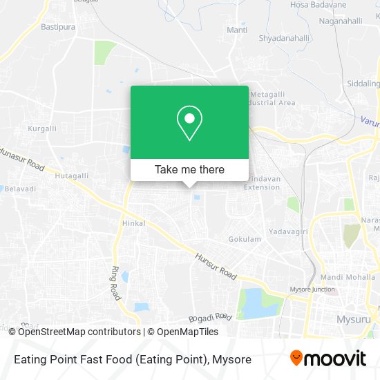 Eating Point Fast Food map
