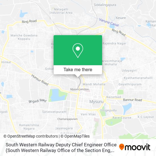 South Western Railway Deputy Chief Engineer Office map