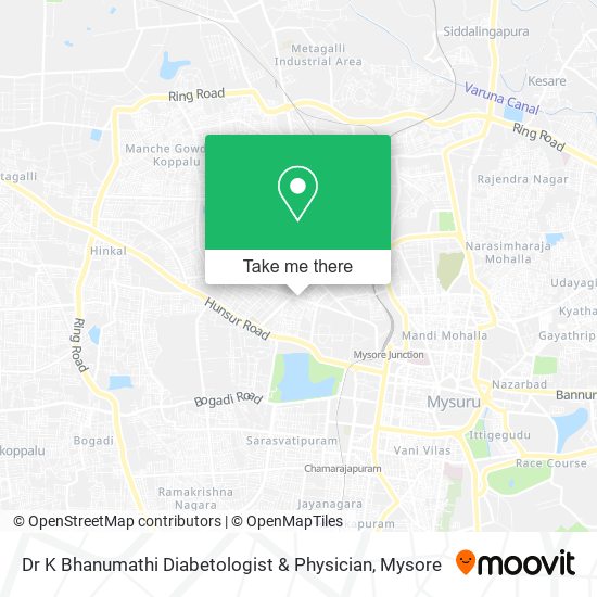 Dr K Bhanumathi Diabetologist & Physician map