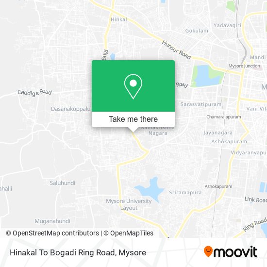 Hinakal To Bogadi Ring Road map