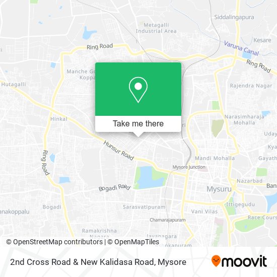 2nd Cross Road & New Kalidasa Road map