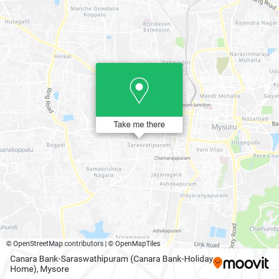 Canara Bank-Saraswathipuram (Canara Bank-Holiday Home) map