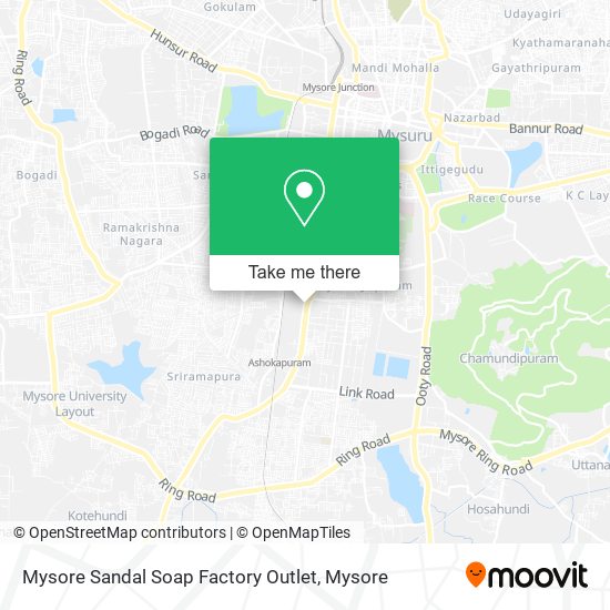 Mysore Sandal Soap Factory Outlet map