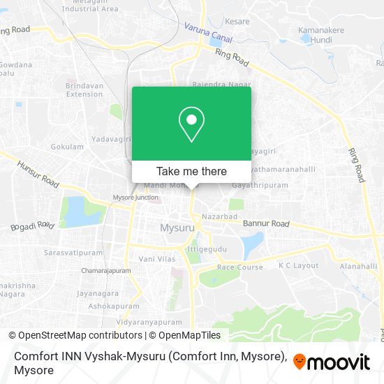 Comfort INN Vyshak-Mysuru (Comfort Inn, Mysore) map
