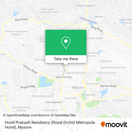 Hotel Prakash Residency (Royal Orchid Metropole Hotel) map