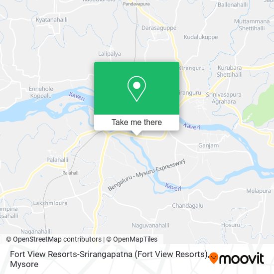 Fort View Resorts-Srirangapatna map