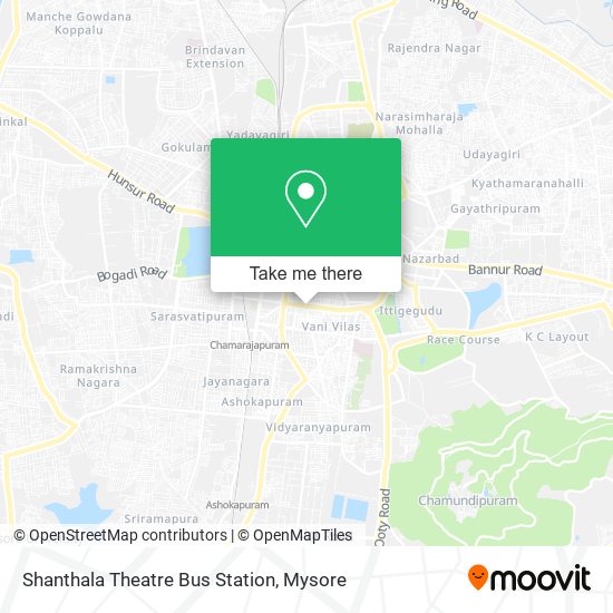 Shanthala Theatre Bus Station map