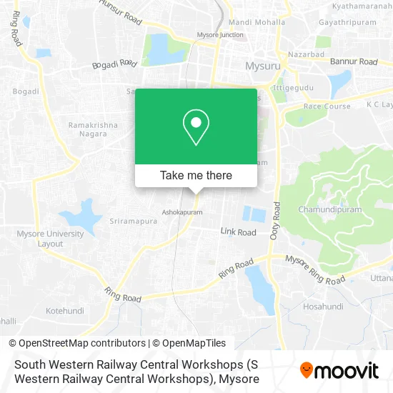 South Western Railway Central Workshops map