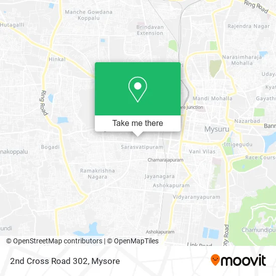 2nd Cross Road 302 map
