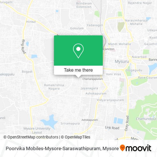 Poorvika Mobiles-Mysore-Saraswathipuram map