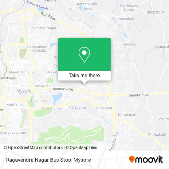 Ragavendra Nagar Bus Stop map