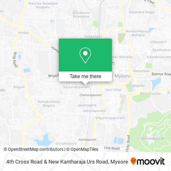 4th Cross Road & New Kantharaja Urs Road map
