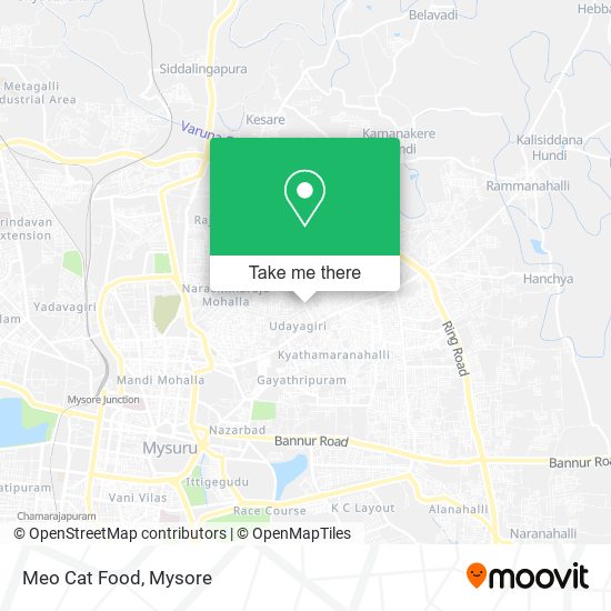 Meo Cat Food map