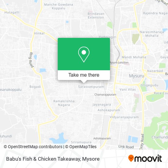 Babu's Fish & Chicken Takeaway map