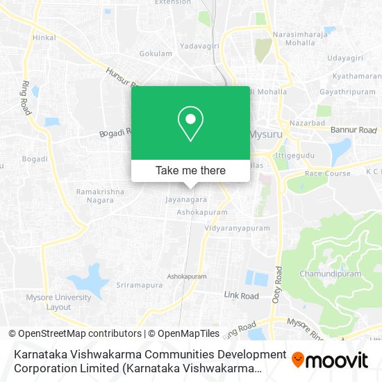 Karnataka Vishwakarma Communities Development Corporation Limited map