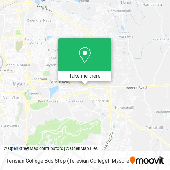 Terisian College Bus Stop (Teresian College) map