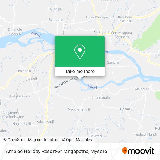 Amblee Holiday Resort-Srirangapatna map
