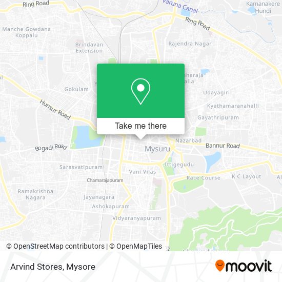 Arvind Stores map