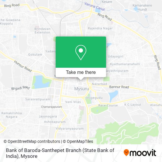 Bank of Baroda-Santhepet Branch (State Bank of India) map