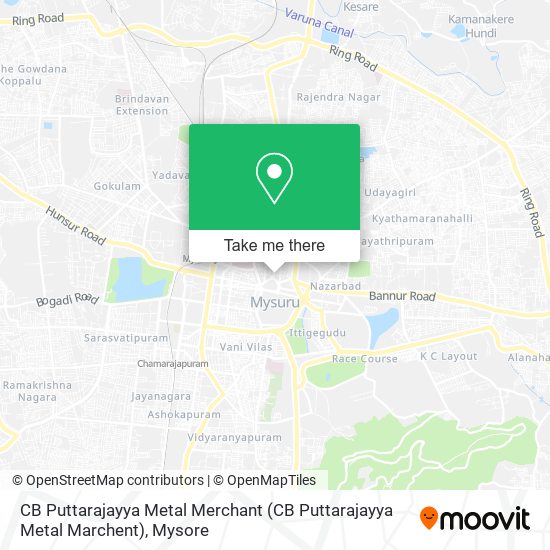 CB Puttarajayya Metal Merchant map