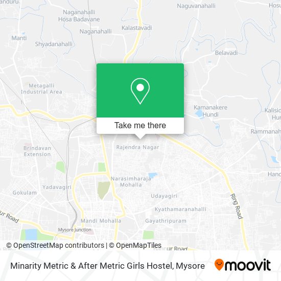 Minarity Metric & After Metric Girls Hostel map