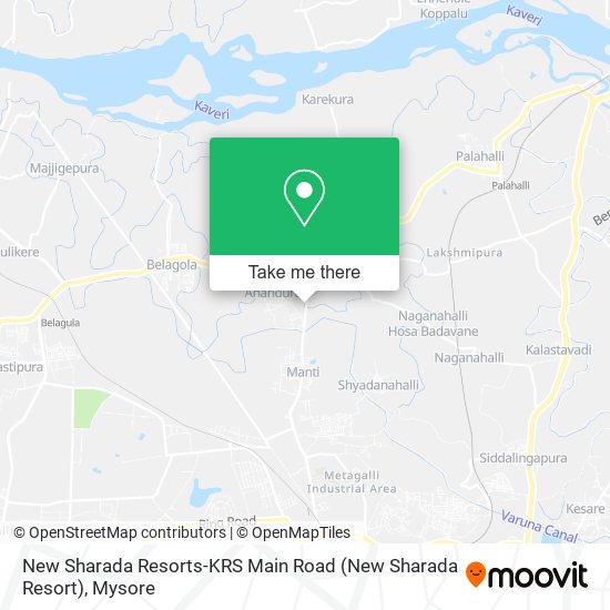 New Sharada Resorts-KRS Main Road map