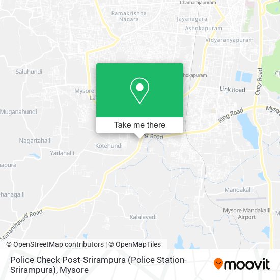 Police Check Post-Srirampura (Police Station-Srirampura) map