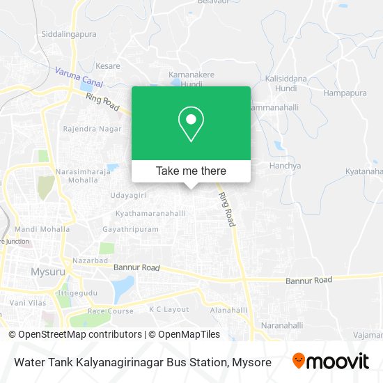 Water Tank Kalyanagirinagar Bus Station map