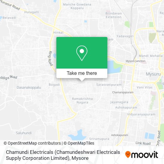 Chamundi Electricals (Chamundeshwari Electricals Supply Corporation Limited) map