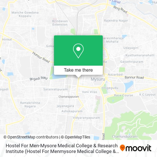 Hostel For Men-Mysore Medical College & Research Institute map