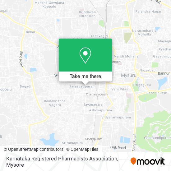 Karnataka Registered Pharmacists Association map