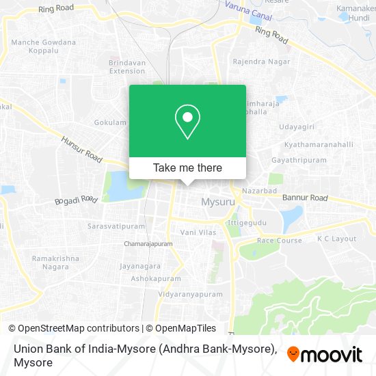 Union Bank of India-Mysore (Andhra Bank-Mysore) map