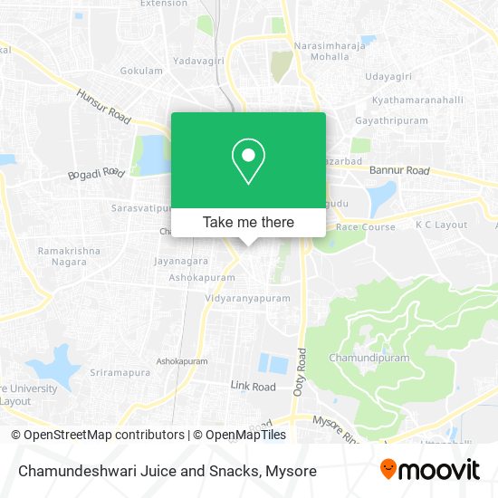 Chamundeshwari Juice and Snacks map