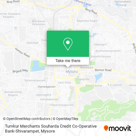 Tumkur Merchants Souharda Credit Co-Operative Bank-Shivarampet map