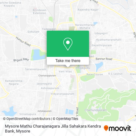 Mysore Mathu Charajanagara Jilla Sahakara Kendra Bank map