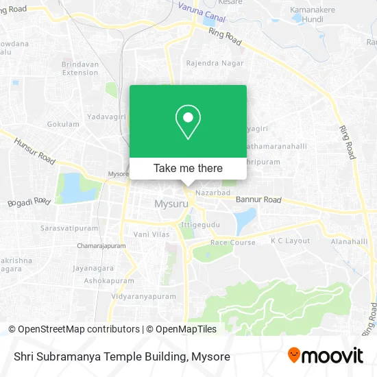 Shri Subramanya Temple Building map
