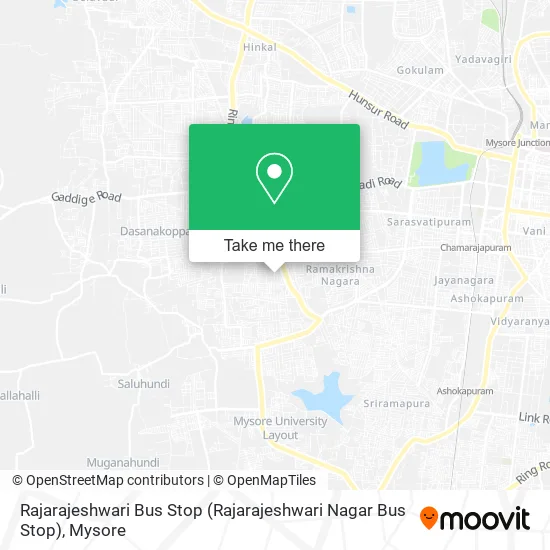Rajarajeshwari Bus Stop map
