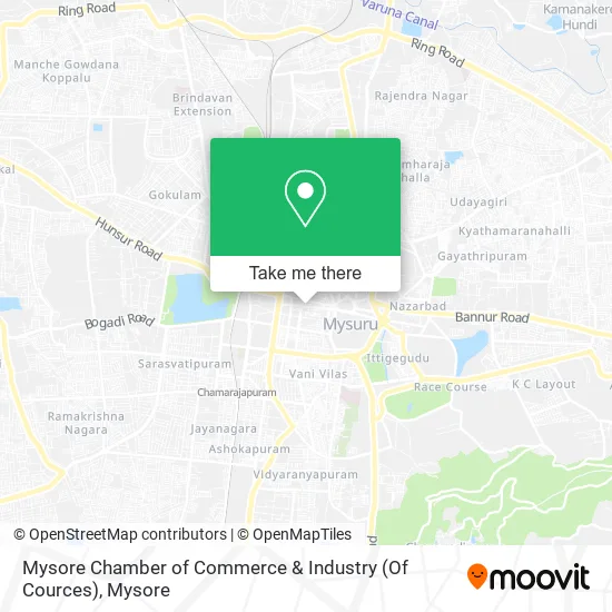 Mysore Chamber of Commerce & Industry (Of Cources) map