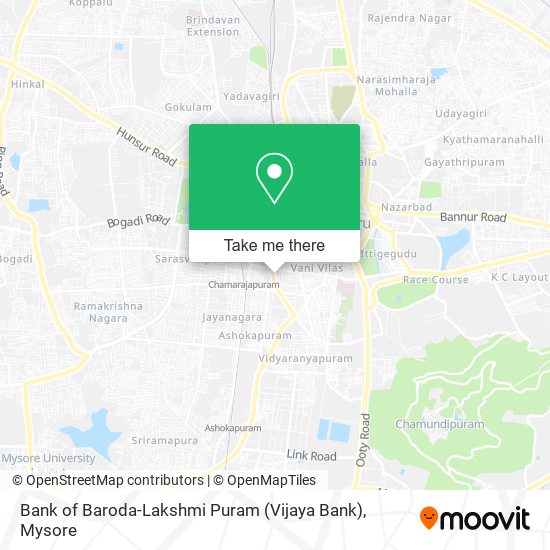 Bank of Baroda-Lakshmi Puram (Vijaya Bank) map