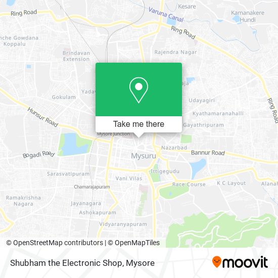 Shubham the Electronic Shop map