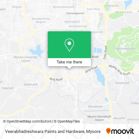 Veerabhadreshwara Paints and Hardware map